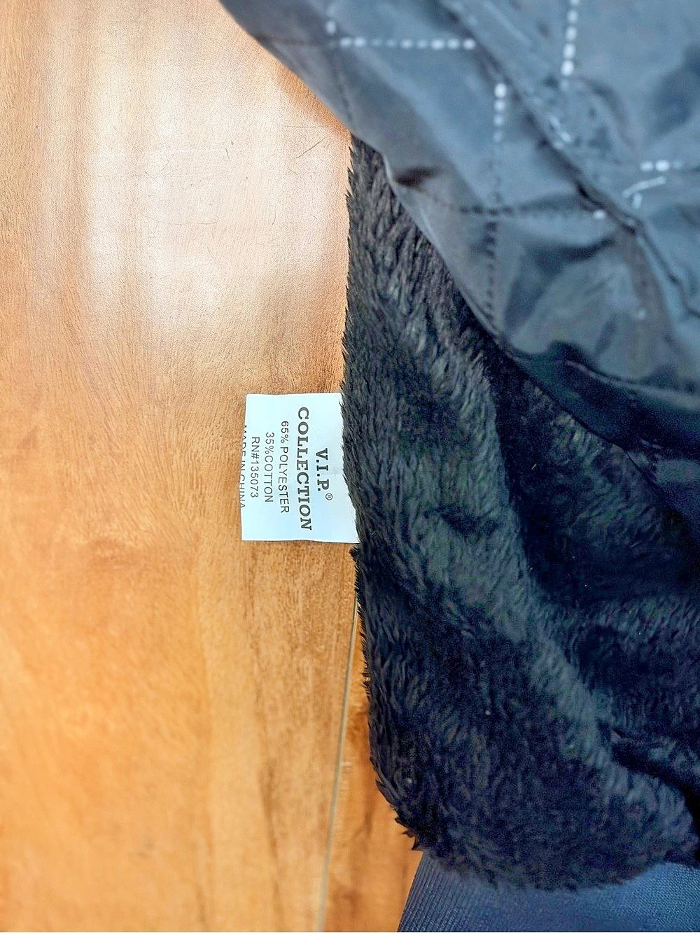 V.I.P. Collection Bomber Jacket Blue Size Large NWT - Picture 8 of 8